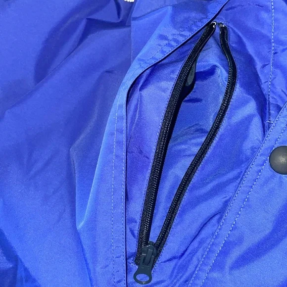 NWT TRI-MOUNTAIN MENS Blue & Black Hooded Jacket.  Size Medium - Picture 3 of 11